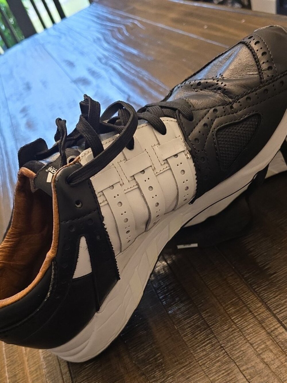 adidas Sneakersnstuff x EQT Running Guidance '93 Tee Time Black White Size 12 - Picture 3 of 12